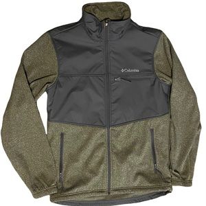 COLUMBIA WOMENS FLEECE SYNDER LAKE II FULL ZIP JACKET  BLACK / GRAY SIZE SMALL